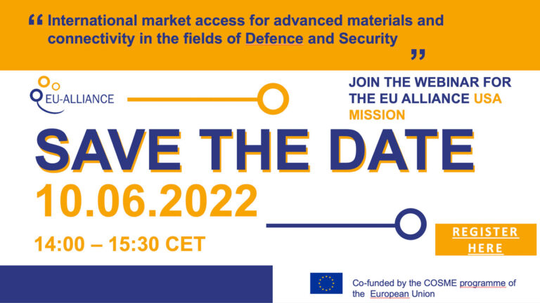 [SAVE THE DATE] 10 giugno 2022: partecipa al webinar di presentazione della missione negli Stati Uniti nell’ambito del progetto EU ALLIANCE