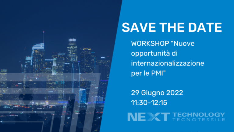 [Invito] Partecipa al Workshop “Nuove opportunità di internazionalizzazione per le PMI”