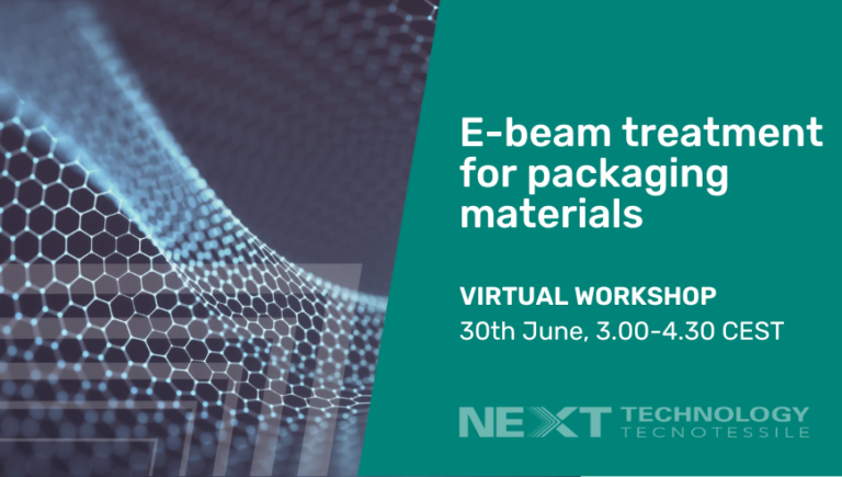 Join the workshop “E-beam treatment for packaging materials” on next 30th June