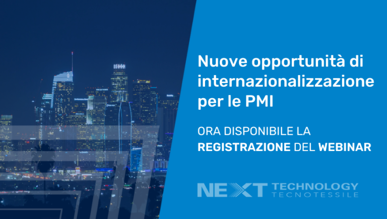 Disponibile la registrazione del webinar “Nuove opportunità di internazionalizzazione per le PMI”