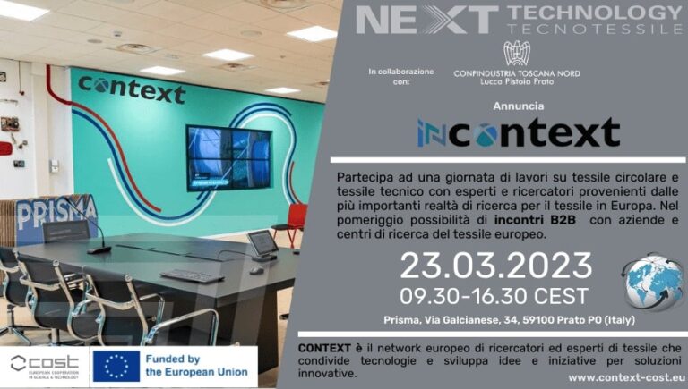 INCONTEXT – Smart textiles: marketplace and forward-looking opportunities in context